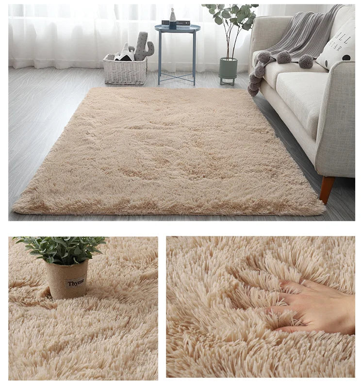 Modern Living Room Large Carpet Long Hair Children's room Carpets