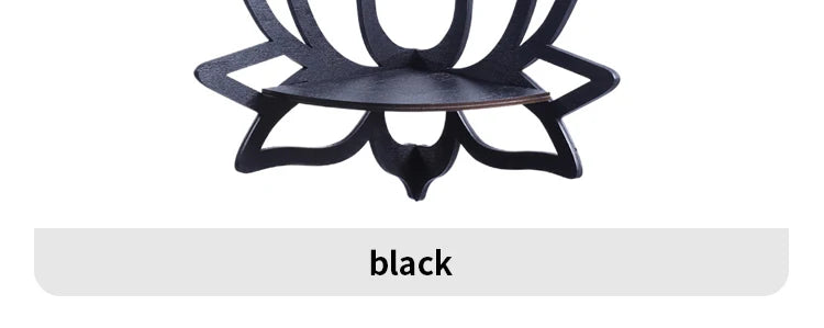 Wooden Lotus Hollow Decorative Rack Aromatherapy Organiser