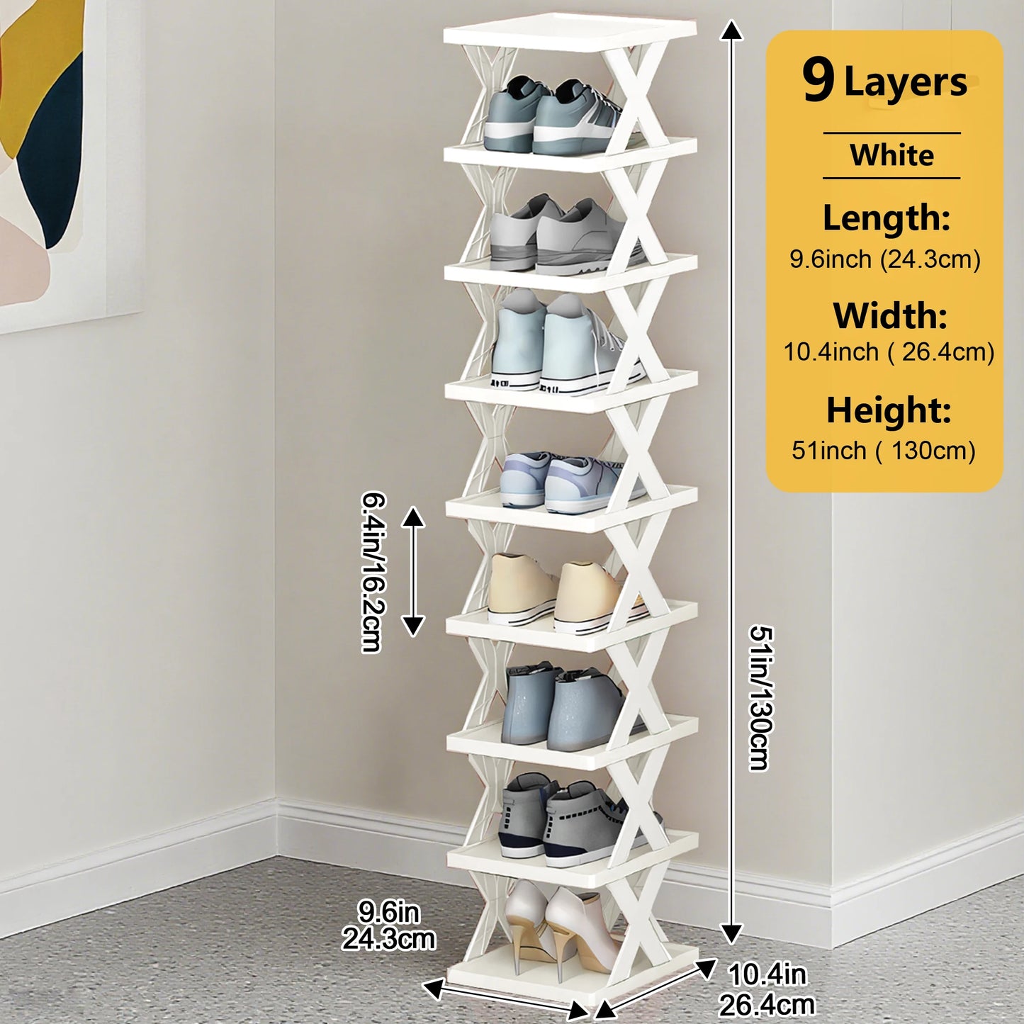 Multi-Layer Shoe Rack Organizer | Space-Saving Shoe Storage Shelf