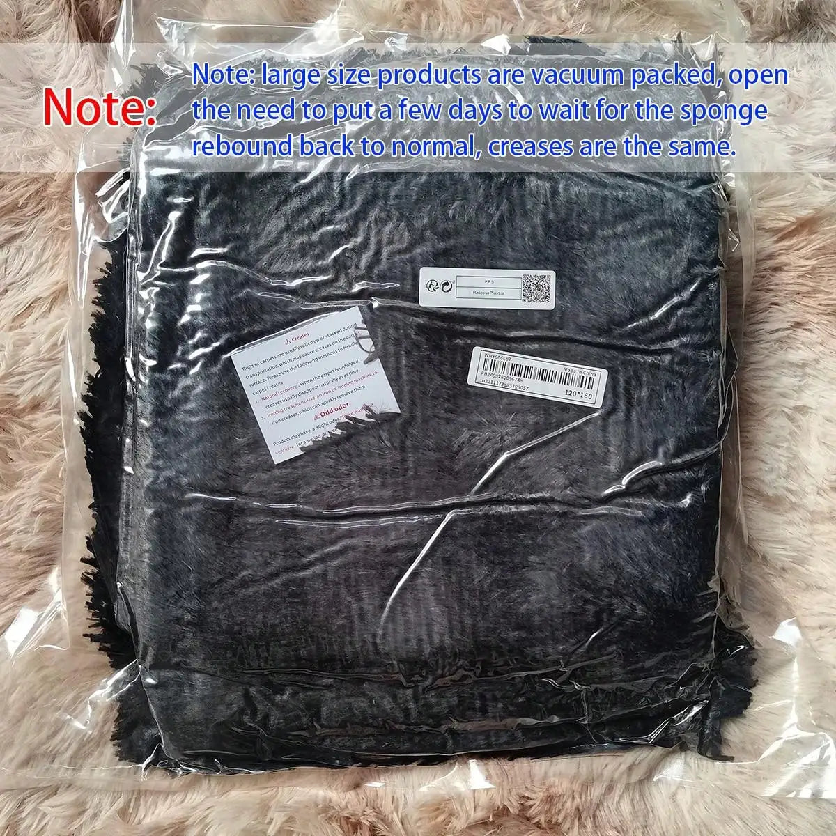 1pc Soft & Fluffy Oval Non-Slip Water-Resistant Carpet