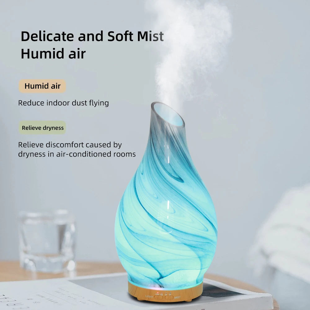 Create a Soothing Atmosphere Silent 200ml Aroma Diffuser with 7 Changing Colors & Timer, Perfect for Bedroom