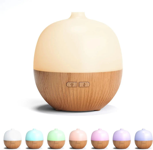 Essential Oil Diffuser, 100ml Small Aromatherapy Diffuser with Mood Light, Ultrasonic Oil Diffusers for Home, Mini Diffuser for Essential Oils, Gift for Women