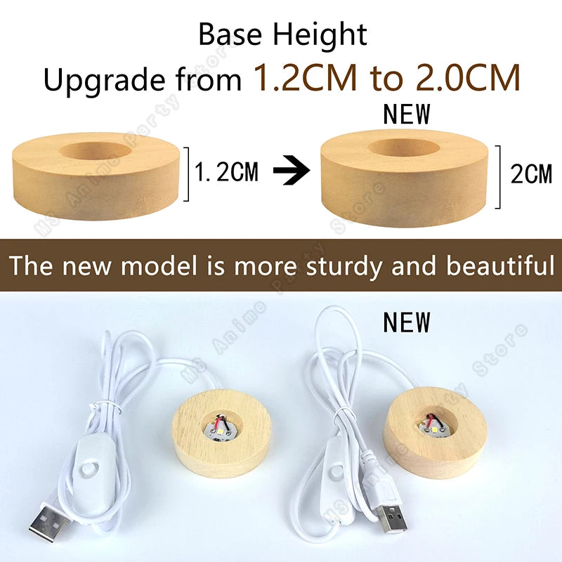 Unique 3D Crystal Ball Night Light Led Lamp