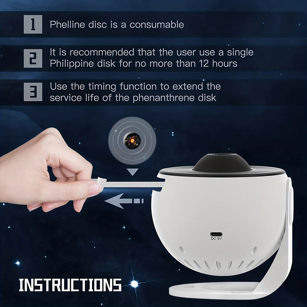 13 In 1 Galaxy Ultral Star Projector HD Image Area LED Night Light