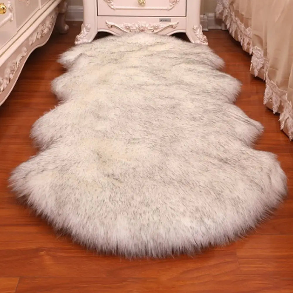Artificial Sheepskin Long Hair Carpet Floor Wool Fluffy Soft Mat