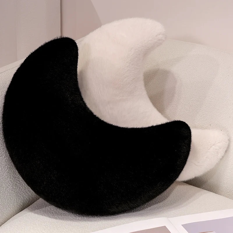 Moon Throw Pillows Soft Moon Shaped Pillows Plush Floor Cushions Middle Eastern Muslim Festival Home Bedroom Eid Al Fitr