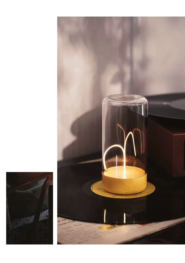 Portable quantum wire ambient magnetic light Type-C charging