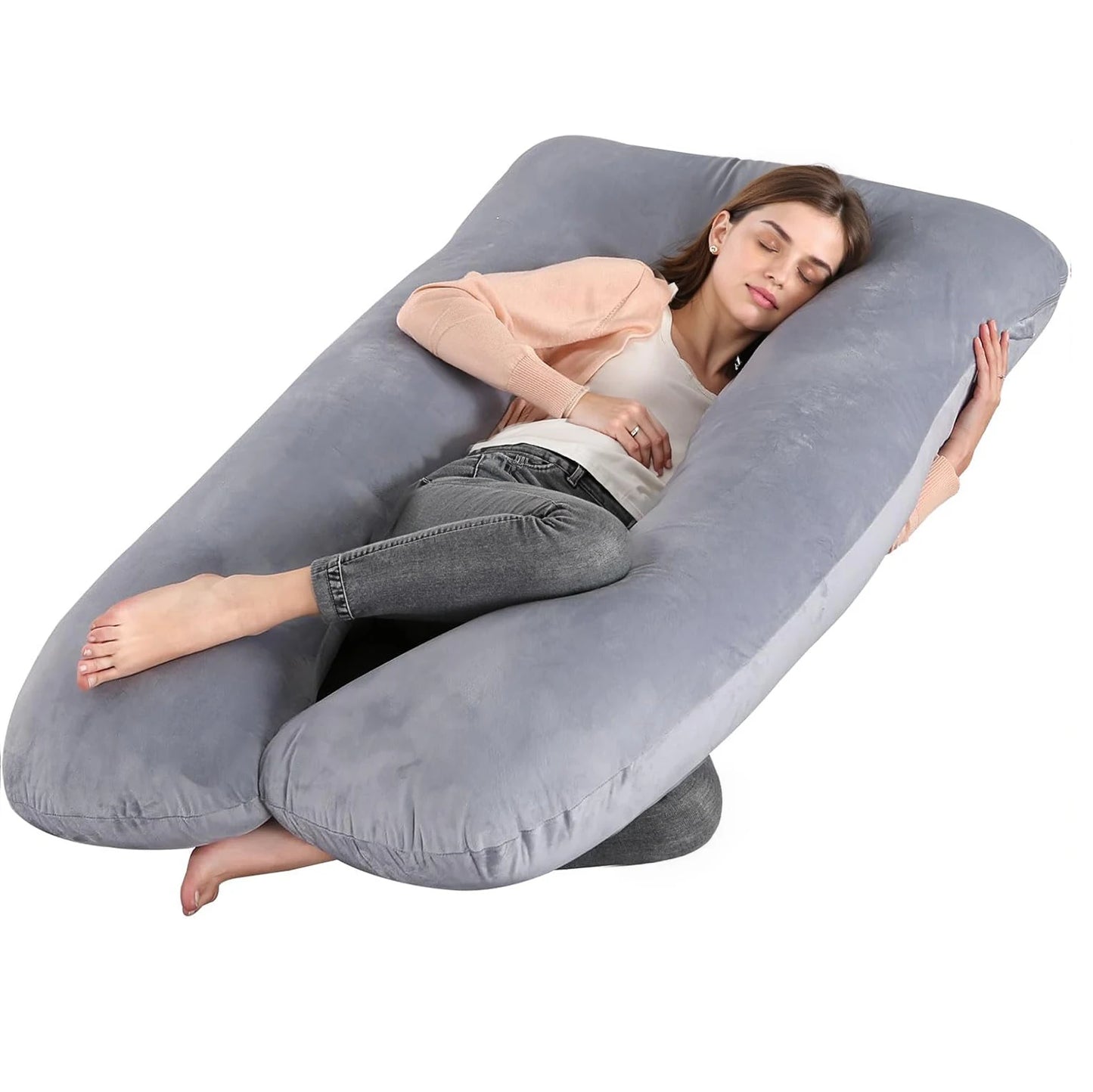 G Shaped Full Body Maternity Pillow ! Cover Original Cuddle Body Pillow