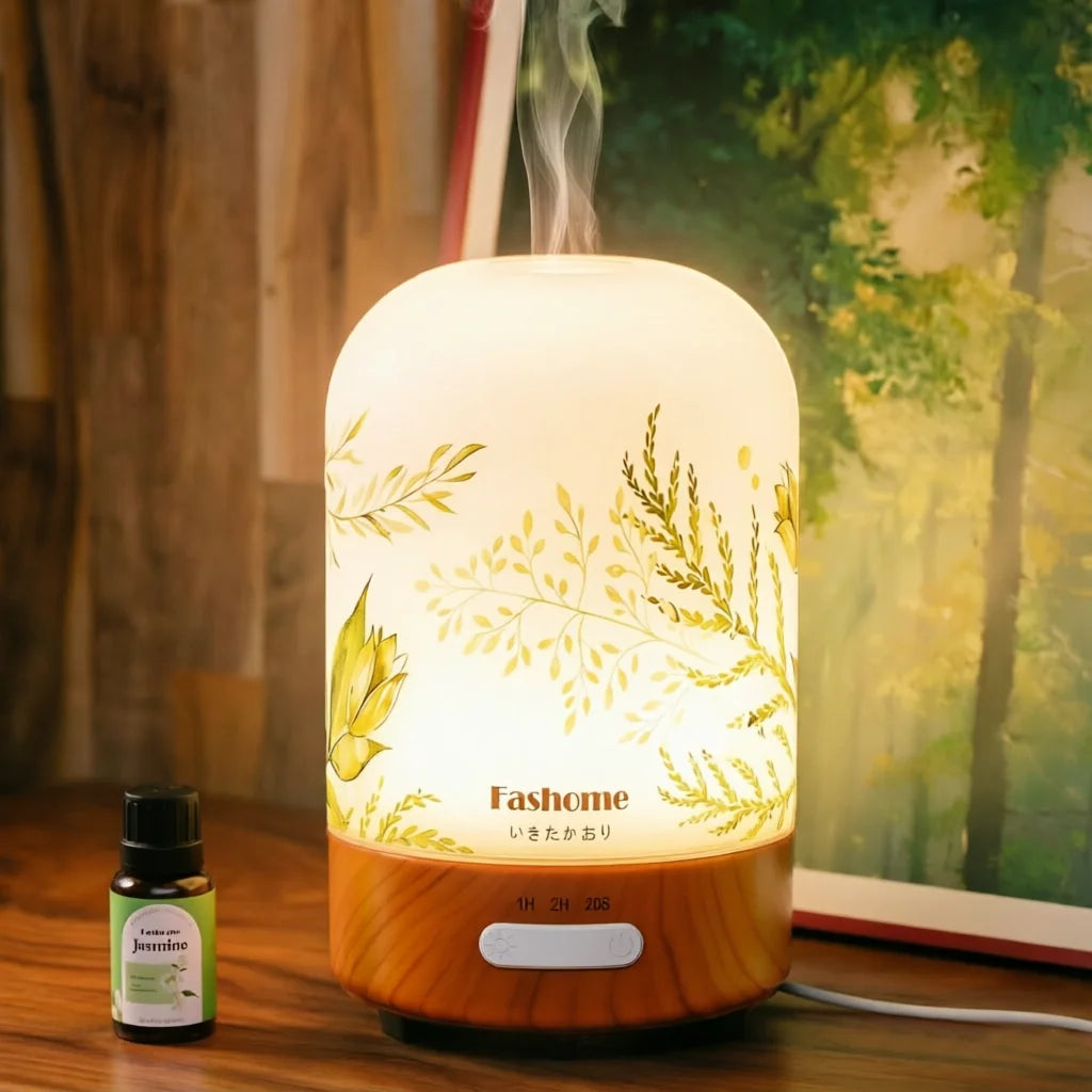 Essential Oil Diffuser, 100ML Ultrasonic Aromatherapy Fragrant Oil Vaporizer Humidifier