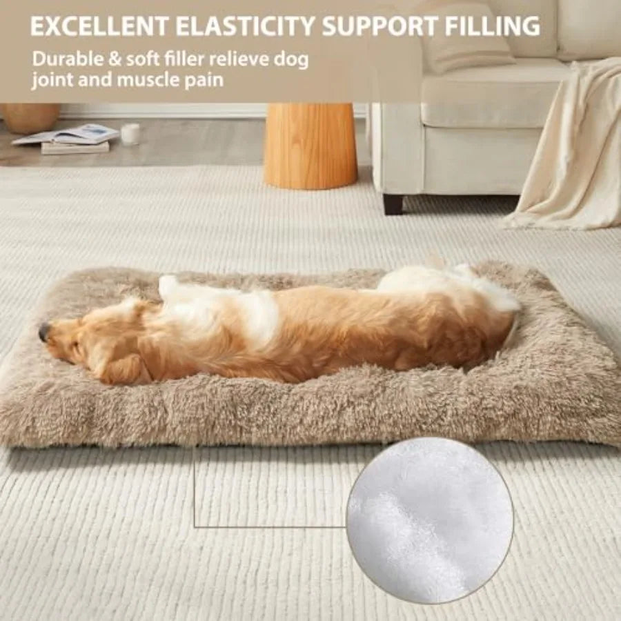 Dog Beds for Large Dogs Plush Dog Crate Bed Fluffy & Cozy