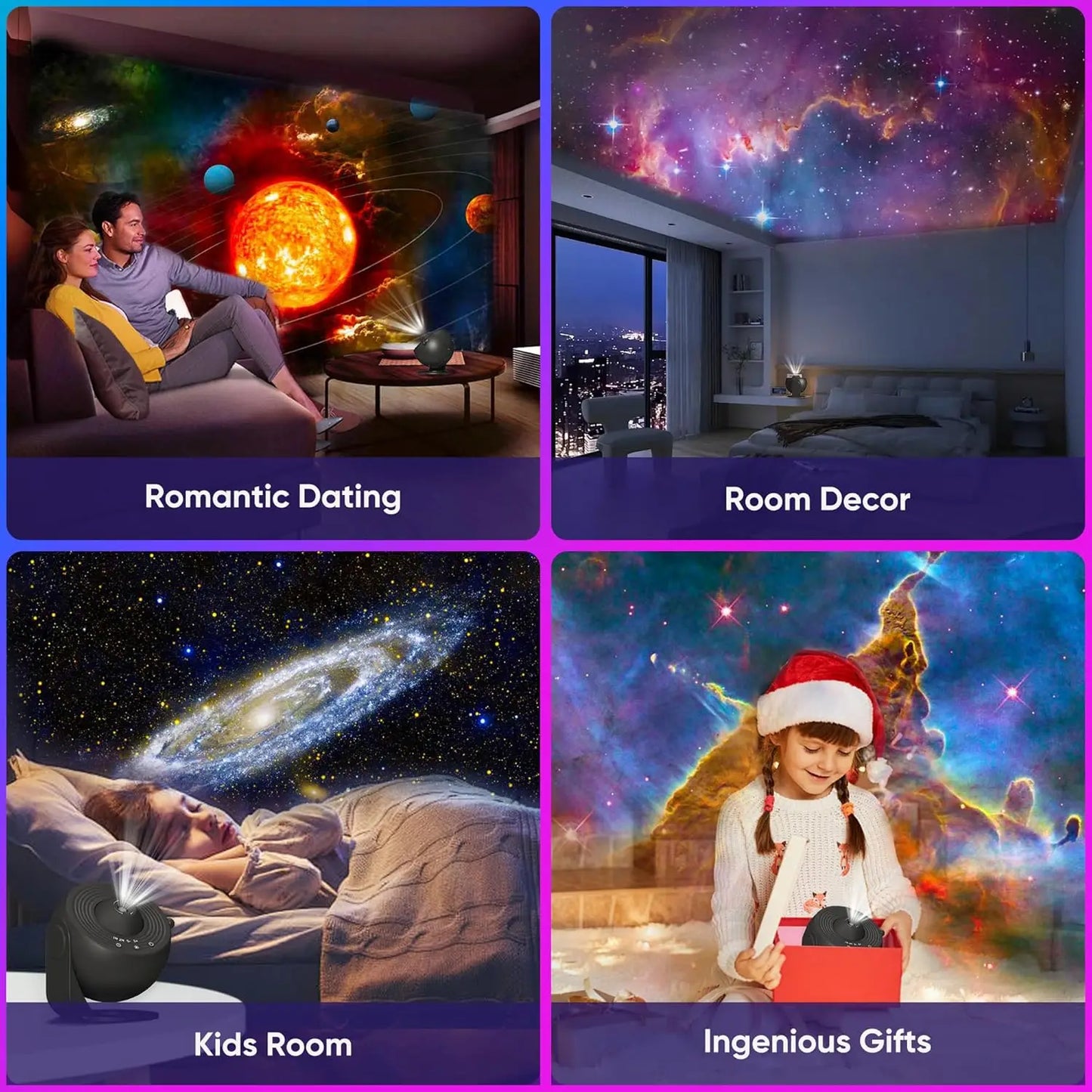 13 In 1 Galaxy Ultral Star Projector HD Image Area LED Night Light