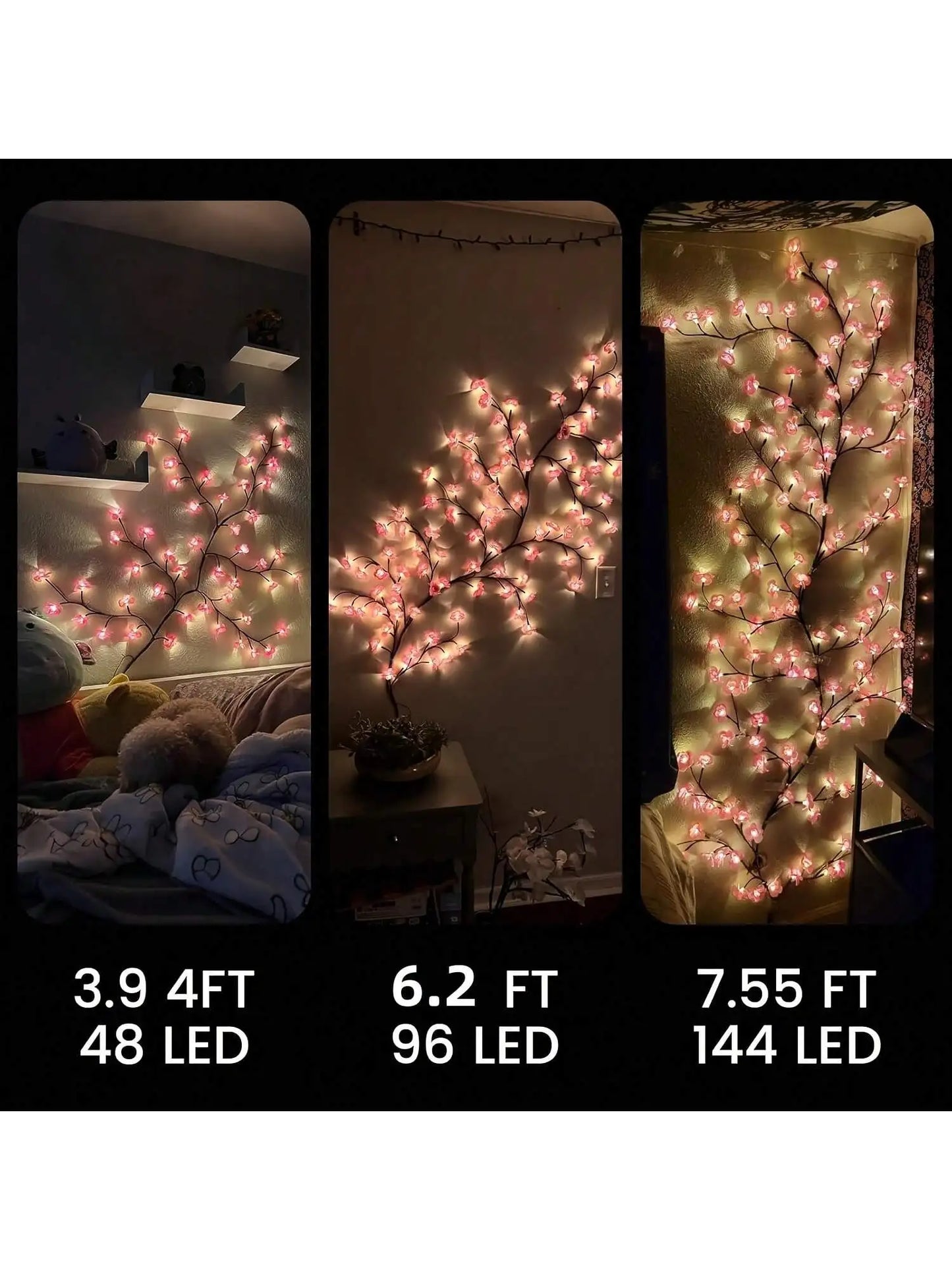 DIY Cherry LED Tree Branch Lights for Wall
