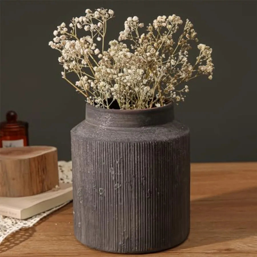 Rustic Vases for Home Decor. Ceramic Vase for Dg Table Decor. Terracotta Decorative Vase