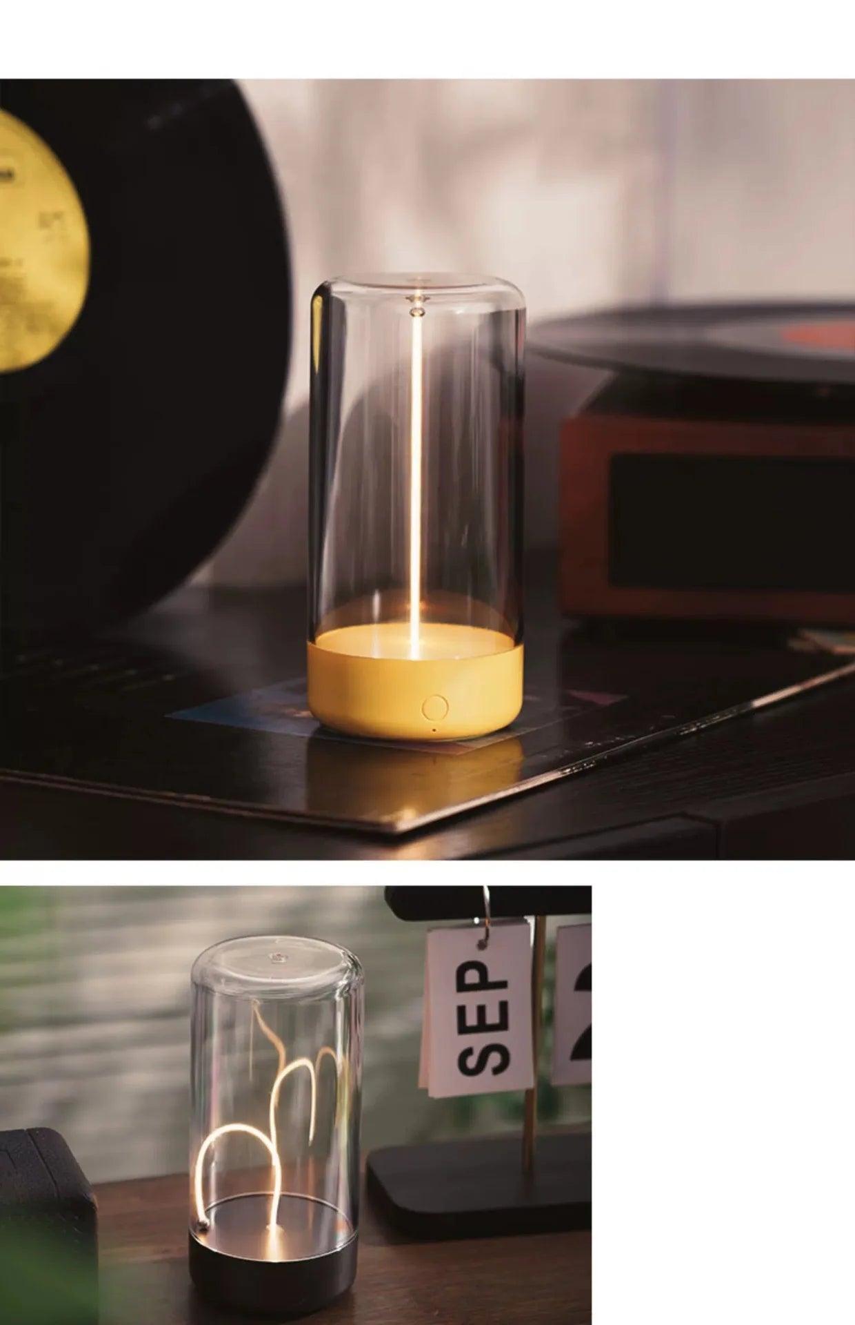 Portable quantum wire ambient magnetic light Type-C charging
