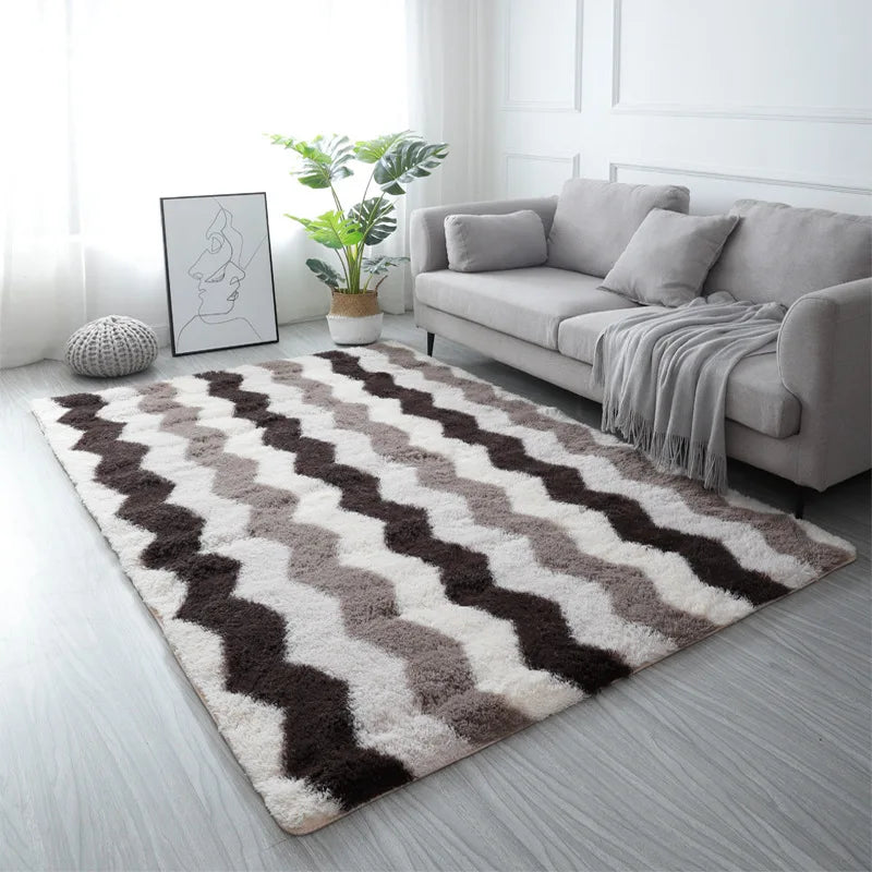 Modern Living Room Large Carpet Long Hair Children's room Carpets