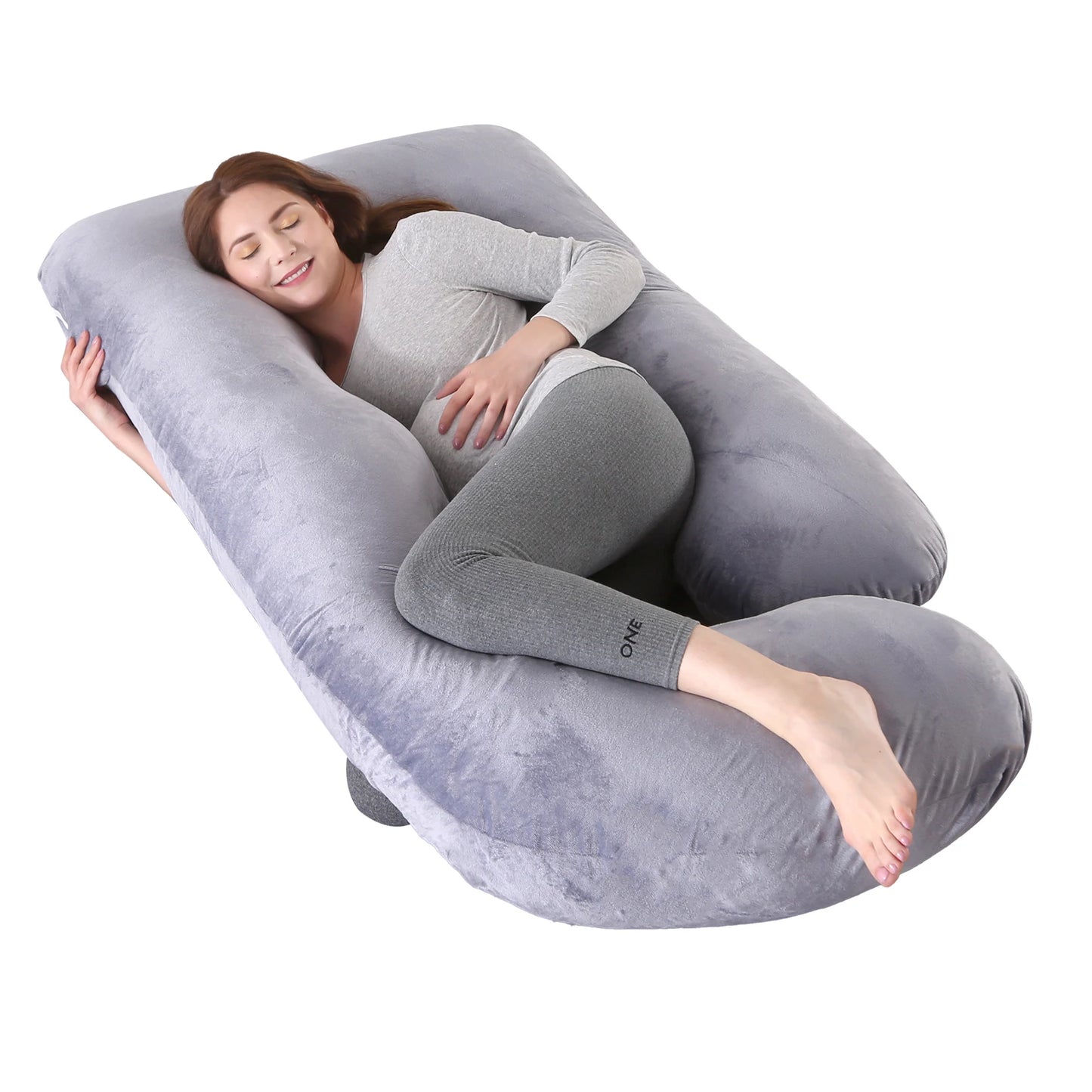 G Shaped Full Body Maternity Pillow ! Cover Original Cuddle Body Pillow