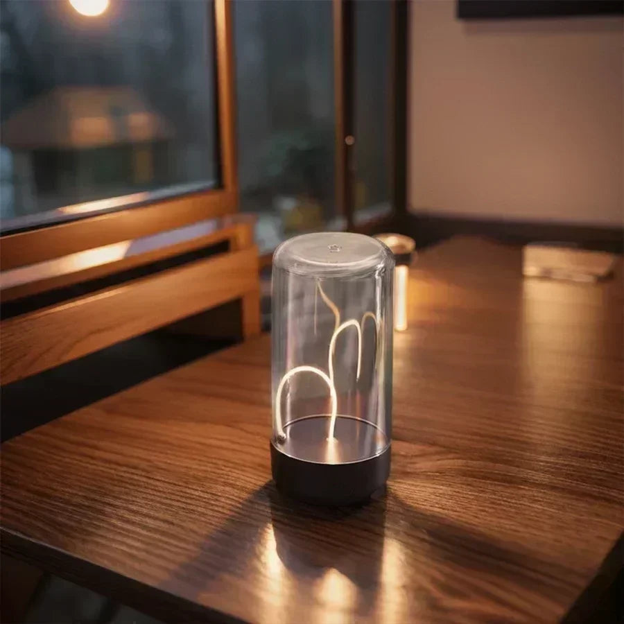 Portable quantum wire ambient magnetic light Type-C charging