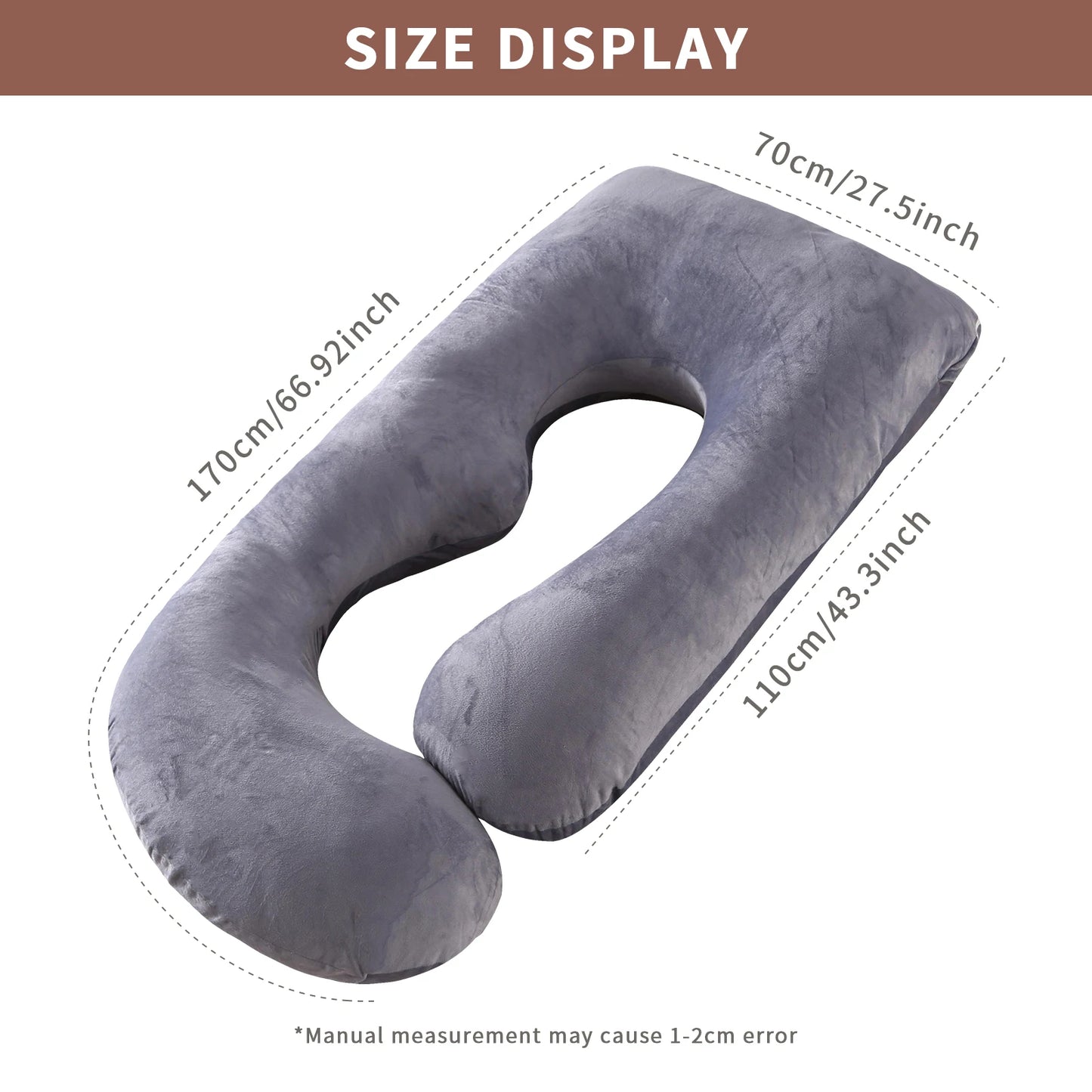 G Shaped Full Body Maternity Pillow ! Cover Original Cuddle Body Pillow