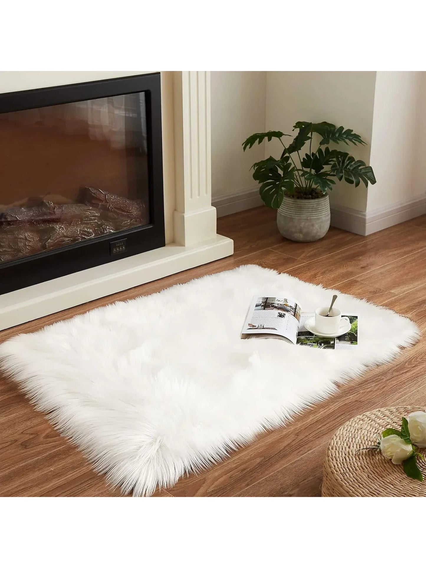 Fluffy Washable Small Rug Suitable For Bedroom