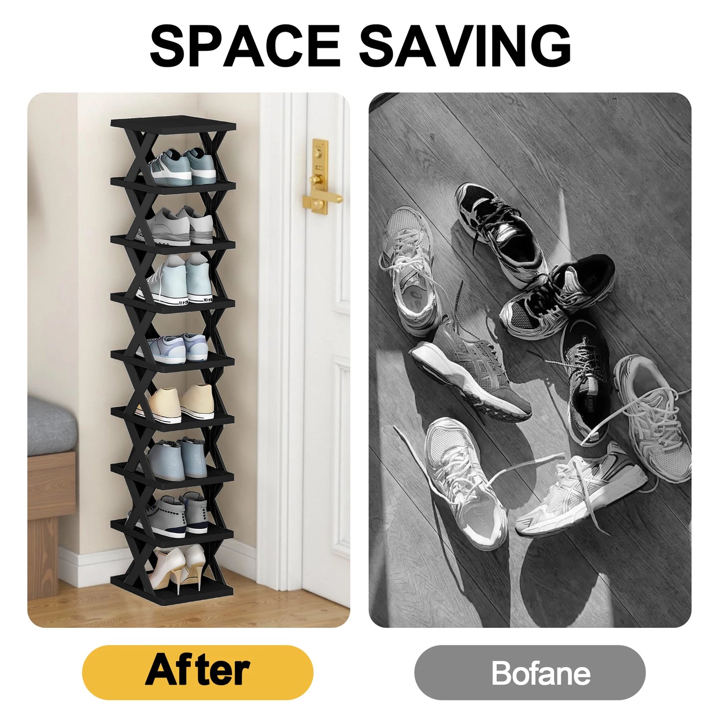 Multi-Layer Shoe Rack Organizer | Space-Saving Shoe Storage Shelf
