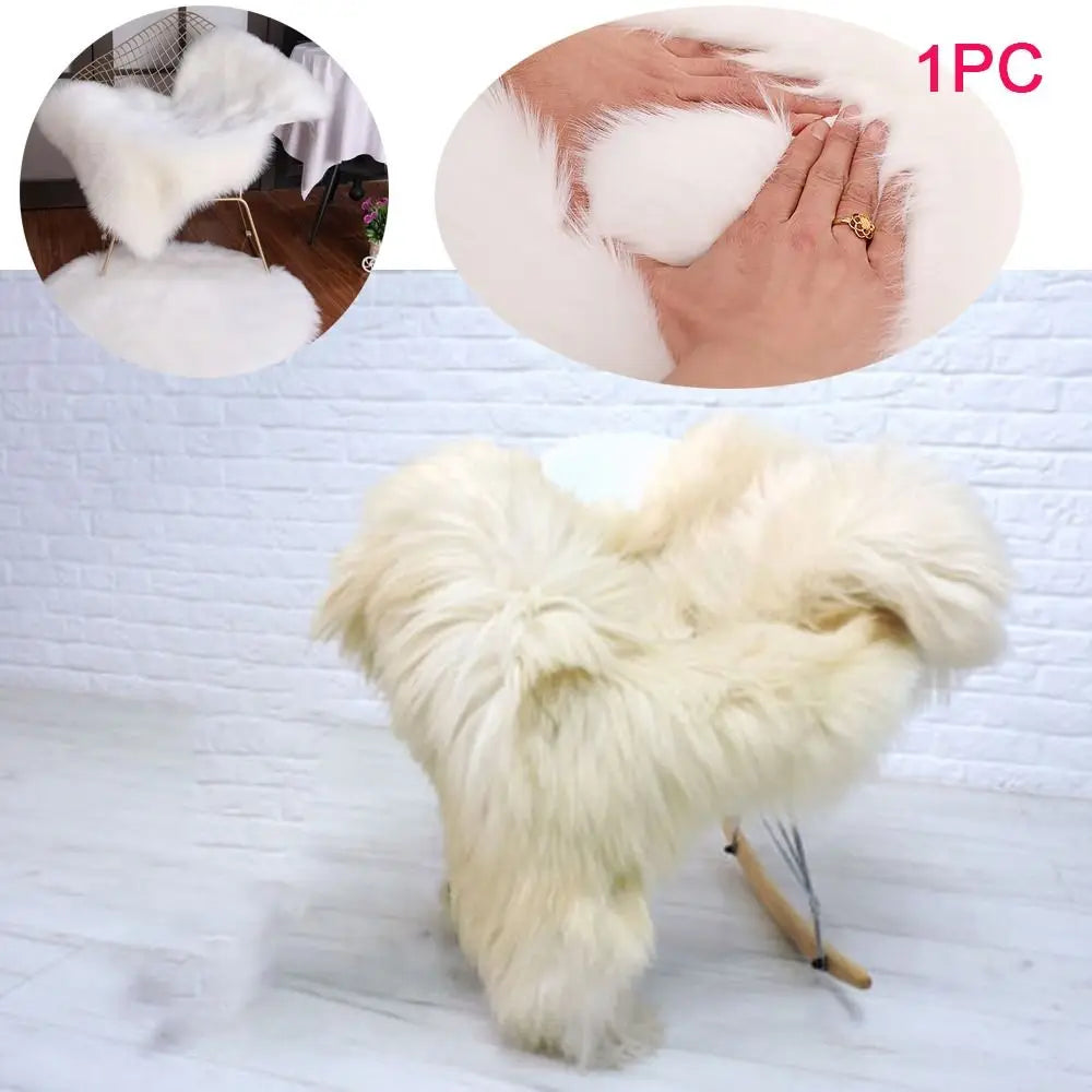 Artificial Sheepskin Long Hair Carpet Floor Wool Fluffy Soft Mat