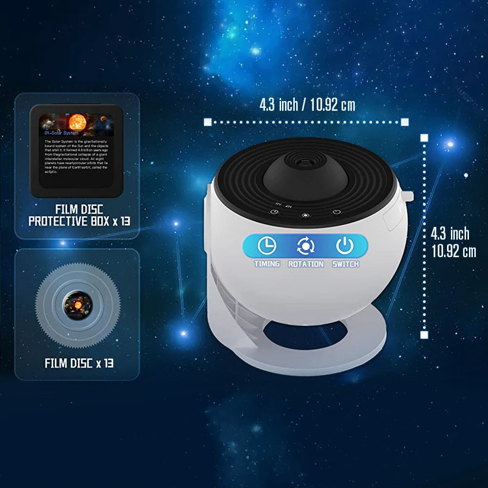 13 In 1 Galaxy Ultral Star Projector HD Image Area LED Night Light