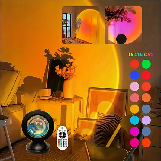 Sunset Light Projection LED Light with Remote Control