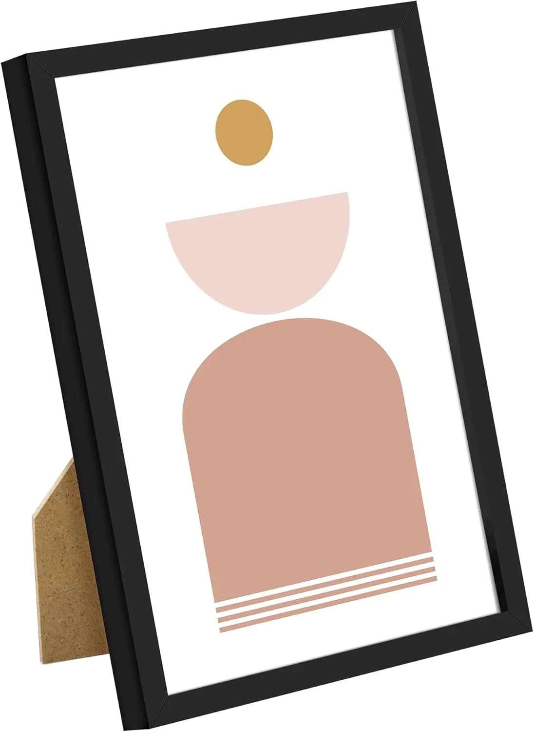 5x7 Picture Frame Set of 3, Made of High Definition Glass for 5 X 7 Black Frames, Wall and Tabletop Display Thin Border Photo Frame for Home Décor