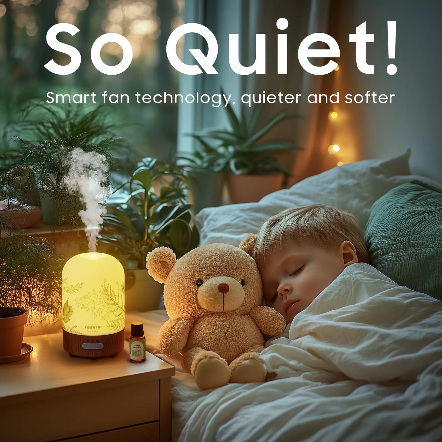 Essential Oil Diffuser, 100ML Ultrasonic Aromatherapy Fragrant Oil Vaporizer Humidifier