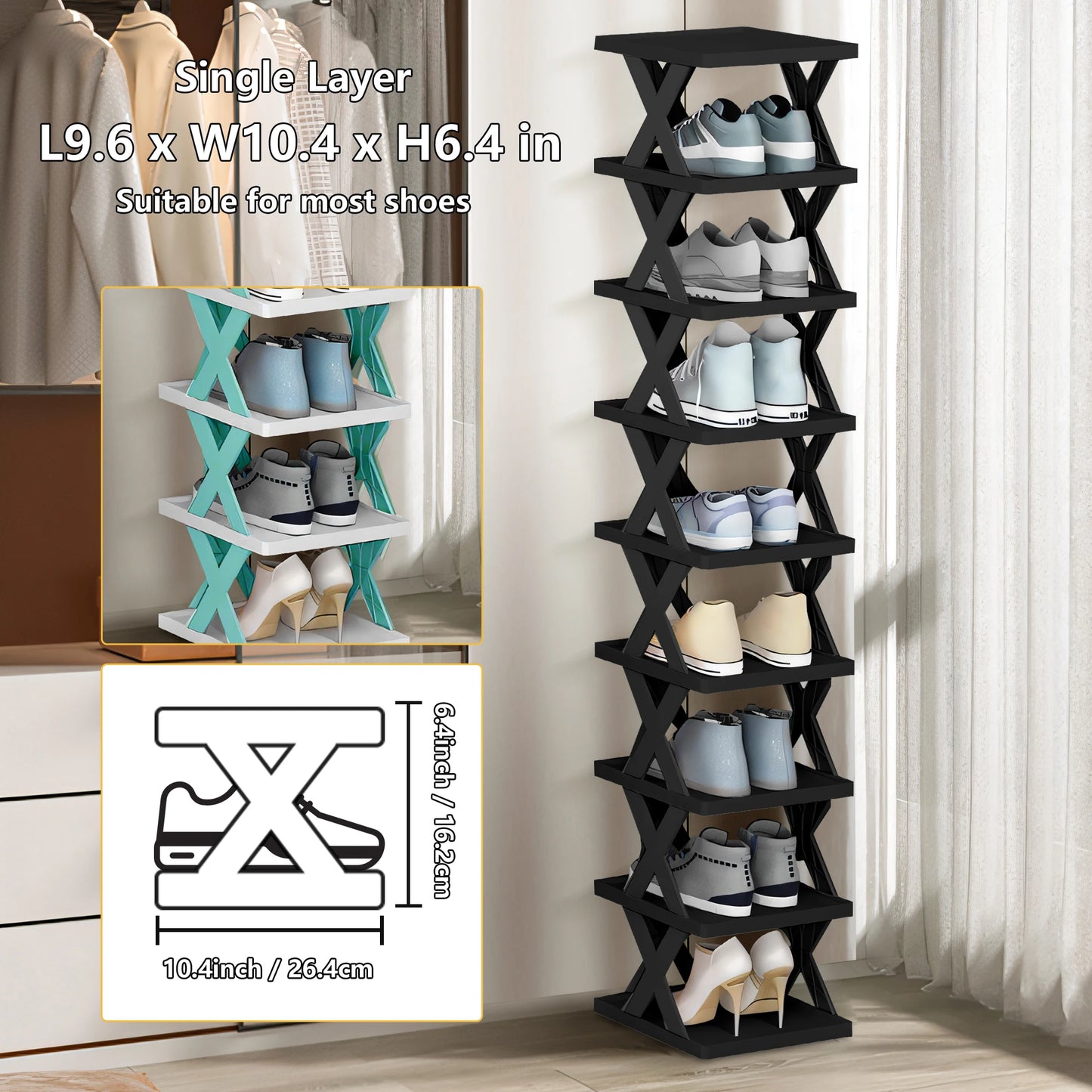 Multi-Layer Shoe Rack Organizer | Space-Saving Shoe Storage Shelf