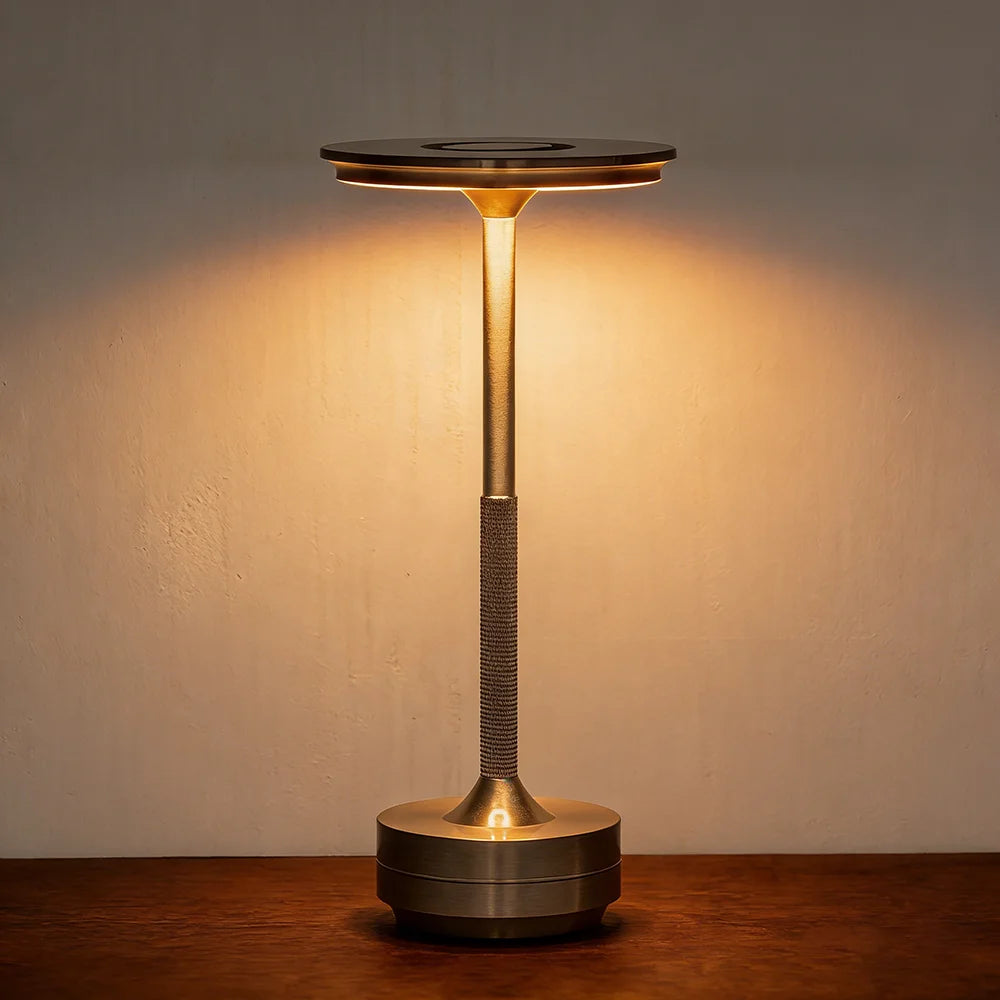2PCS Rechargeable Wireless Table Lamp LED Touch Sensor Desktop Night Light Reading Lamp for Hotel Bar Bedroom Decor Light