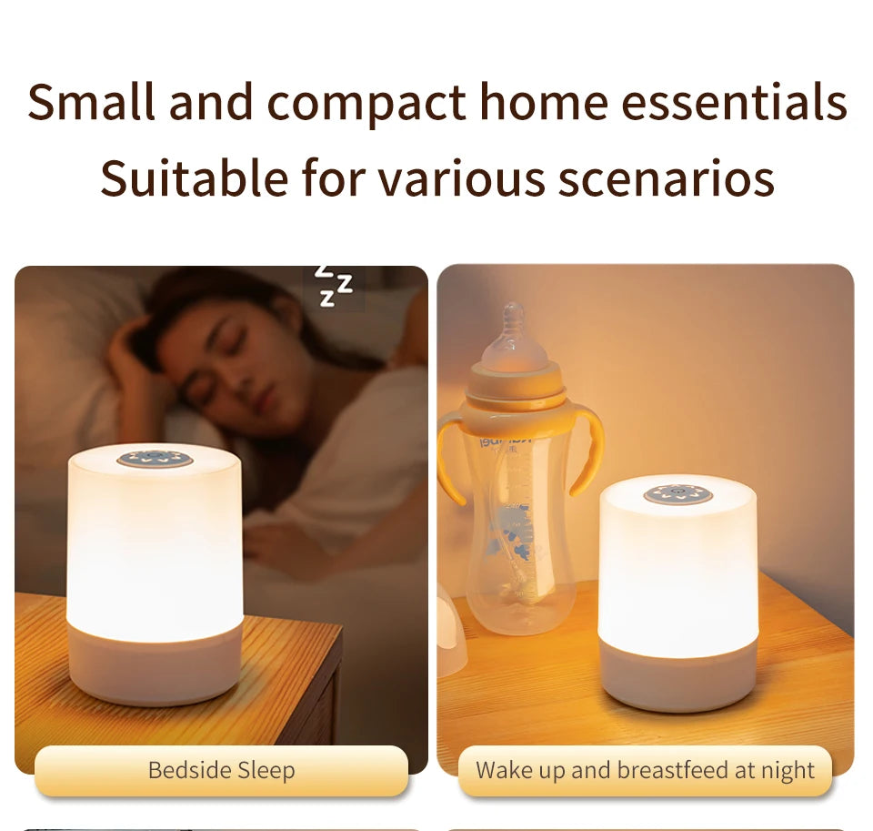 Remote Control Switch Rechargeable Three Colors Lights Night Lamp