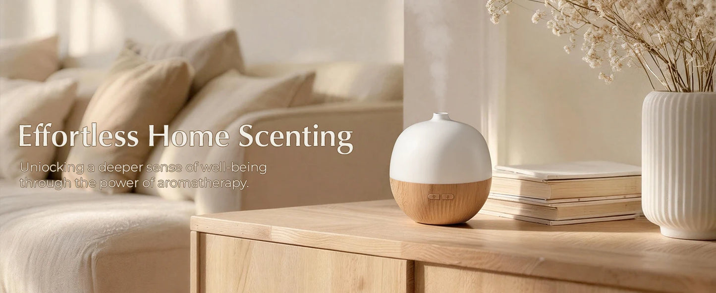 Essential Oil Diffuser, 100ml Small Aromatherapy Diffuser with Mood Light, Ultrasonic Oil Diffusers for Home, Mini Diffuser for Essential Oils, Gift for Women
