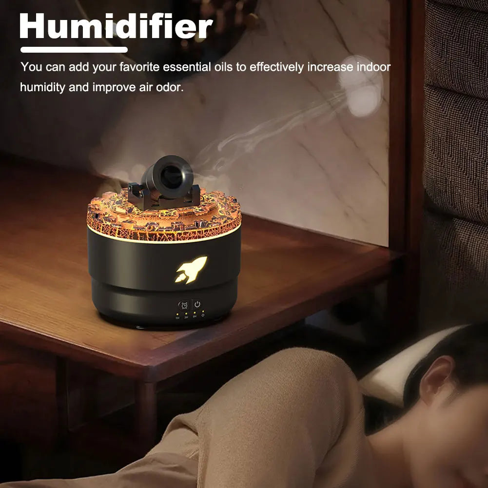 Cannon Blast Aroma Humidifier Aroma Diffuser with Timer Cannon Blast Turret Aromatherapy Humidifier Air Humidifier for Bedroom