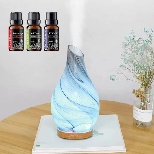Create a Soothing Atmosphere Silent 200ml Aroma Diffuser with 7 Changing Colors & Timer, Perfect for Bedroom