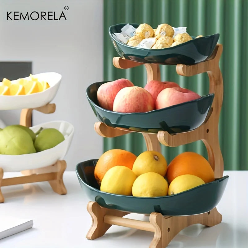 2/3 Layer Fruit Plate Home Living Room Plastic Snack Dish