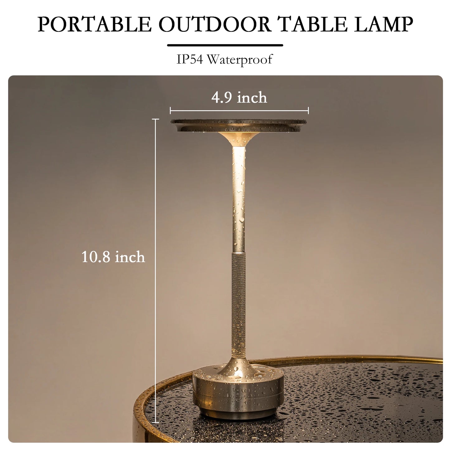 2PCS Rechargeable Wireless Table Lamp LED Touch Sensor Desktop Night Light Reading Lamp for Hotel Bar Bedroom Decor Light
