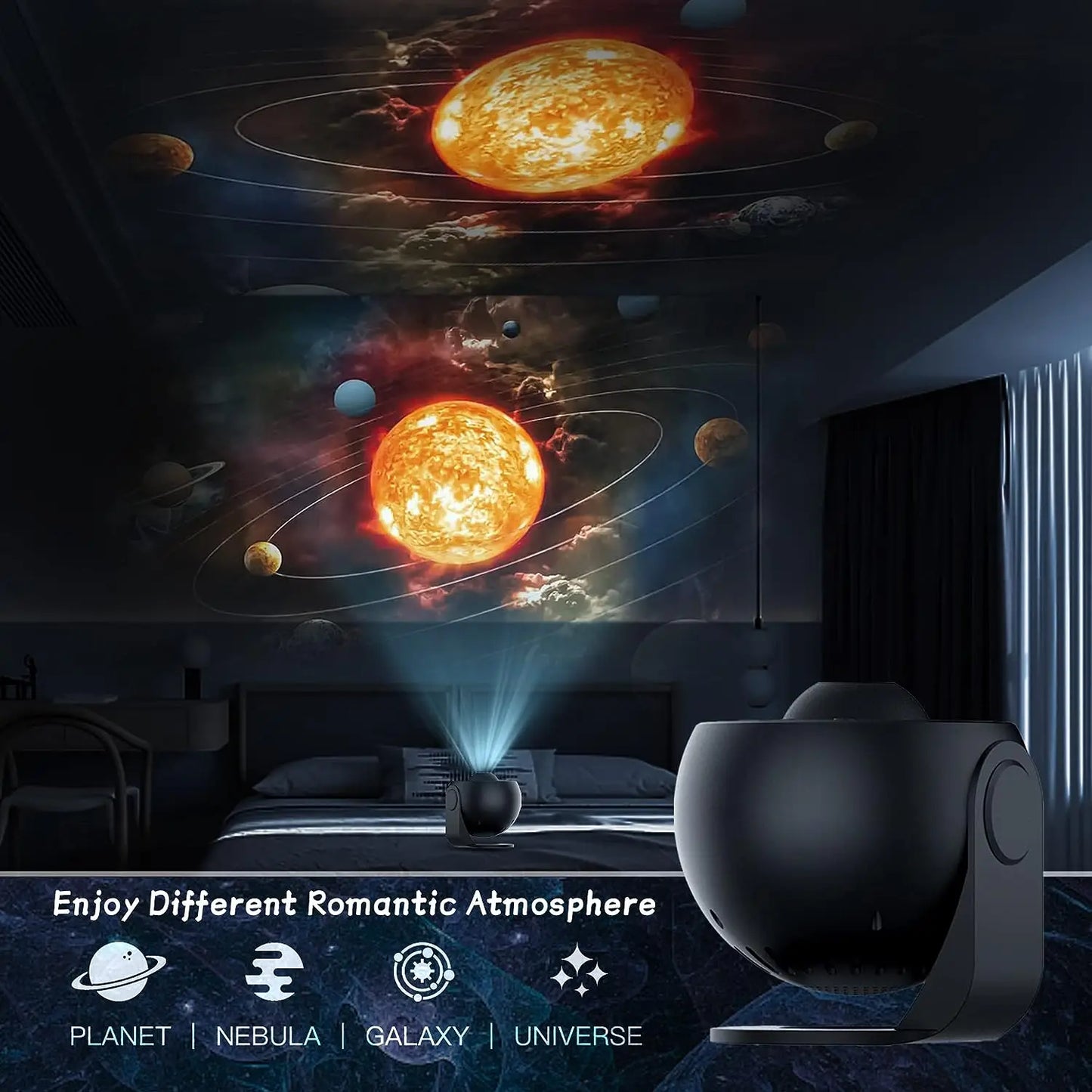 13 In 1 Galaxy Ultral Star Projector HD Image Area LED Night Light