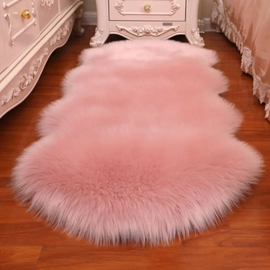 Artificial Sheepskin Long Hair Carpet Floor Wool Fluffy Soft Mat