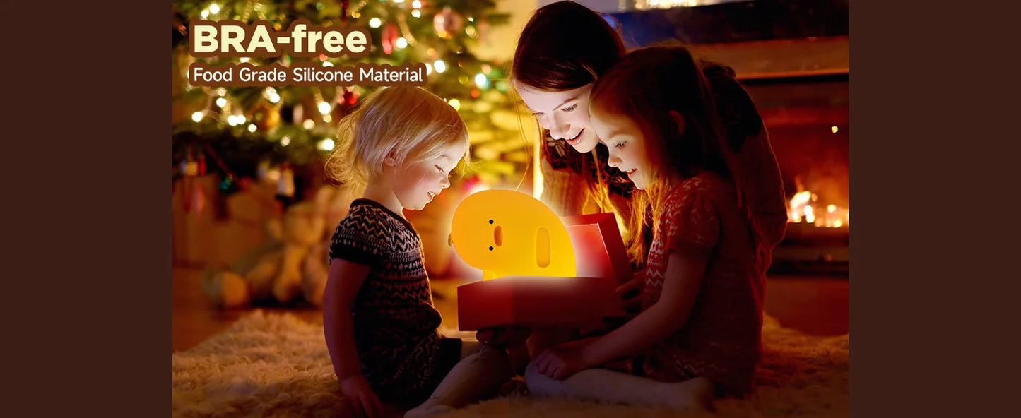 Panda Night Light Sleep Aid, 5.1 IN Soft Silicone, 3 Brightness & 30-Min Auto Off