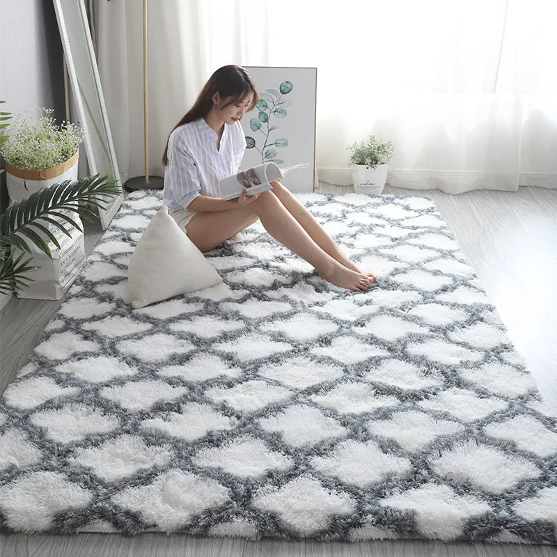Modern Living Room Large Carpet Long Hair Children's room Carpets