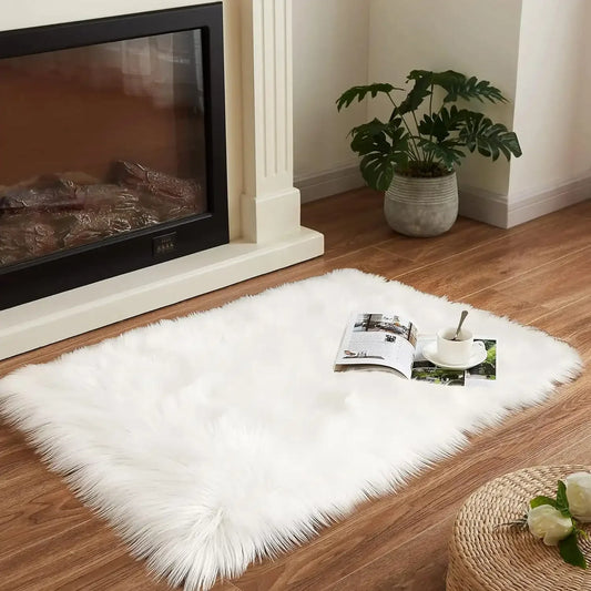 Fluffy Washable Small Rug Suitable For Bedroom