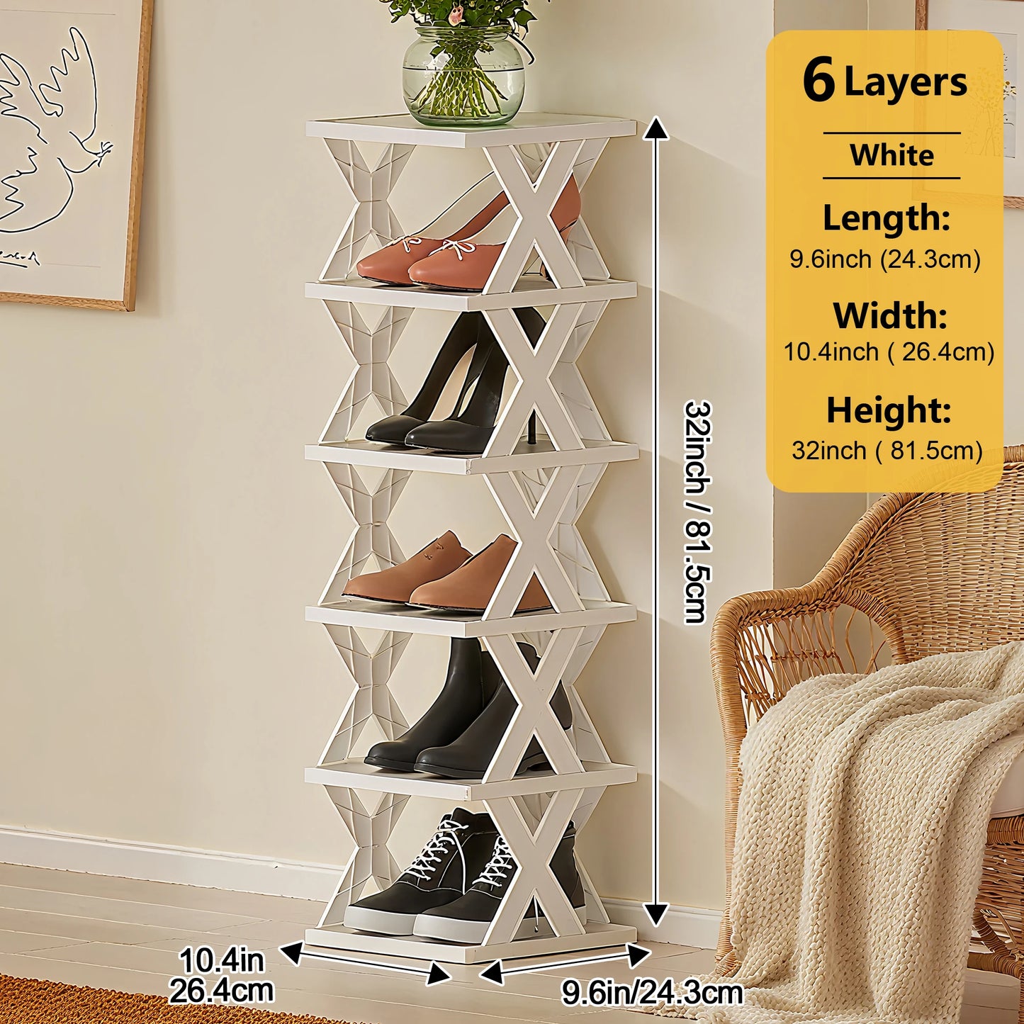 Multi-Layer Shoe Rack Organizer | Space-Saving Shoe Storage Shelf