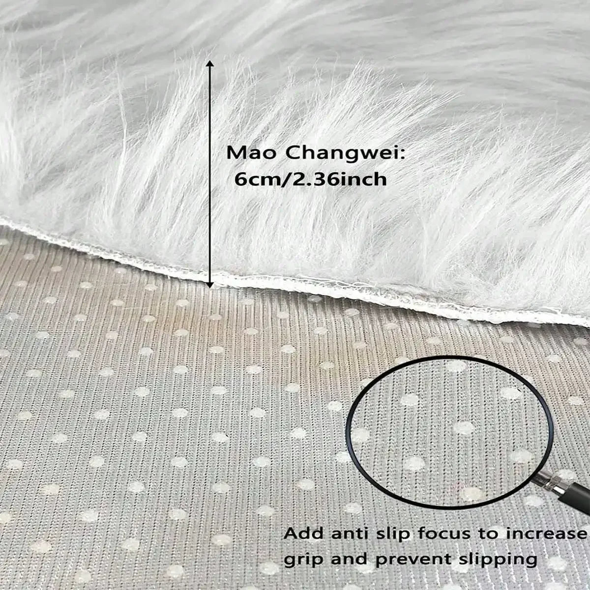 Fluffy Washable Small Rug Suitable For Bedroom