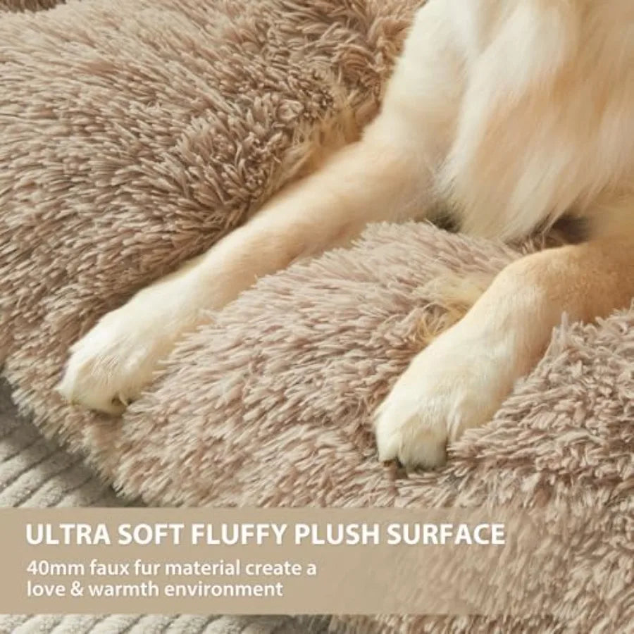 Dog Beds for Large Dogs Plush Dog Crate Bed Fluffy & Cozy