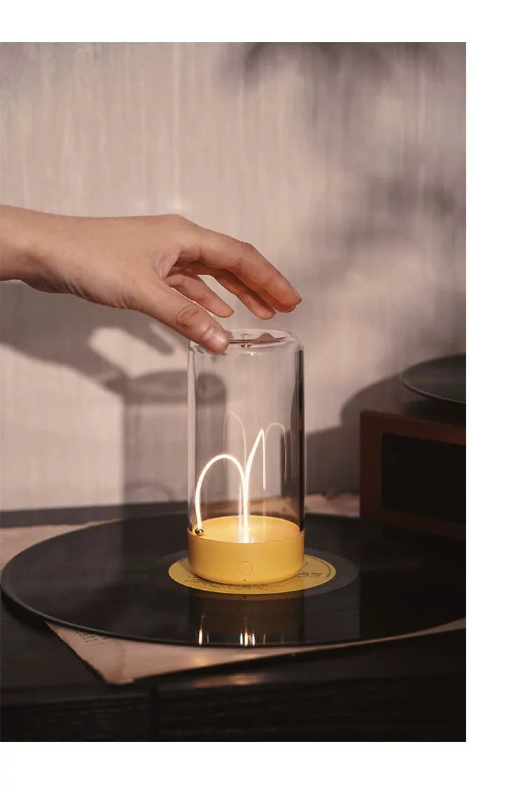 Portable quantum wire ambient magnetic light Type-C charging