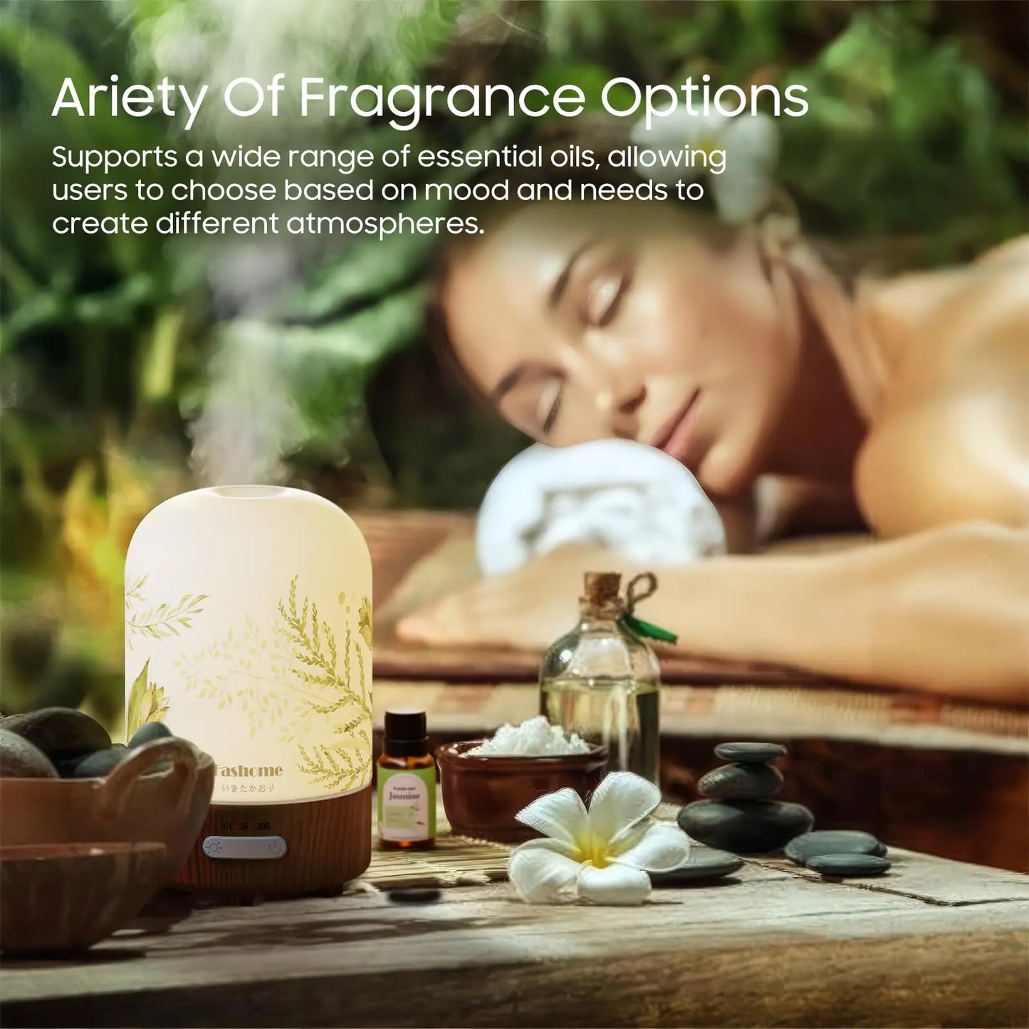 Essential Oil Diffuser, 100ML Ultrasonic Aromatherapy Fragrant Oil Vaporizer Humidifier