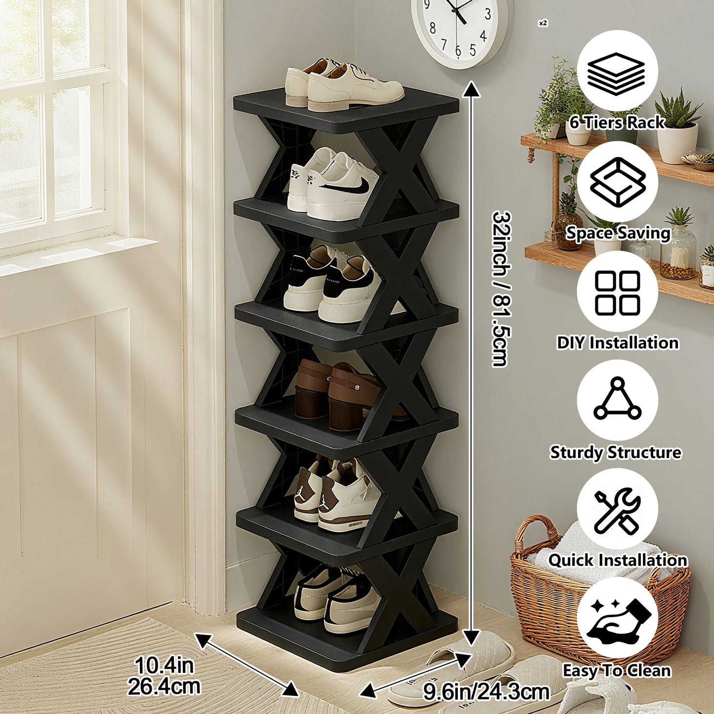 Multi-Layer Shoe Rack Organizer | Space-Saving Shoe Storage Shelf