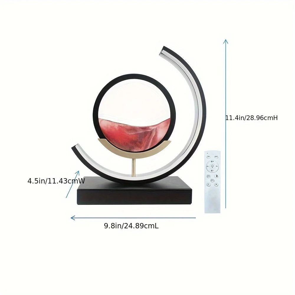 Moving Sand Art Picture In Motion, 3D Sand Lamp