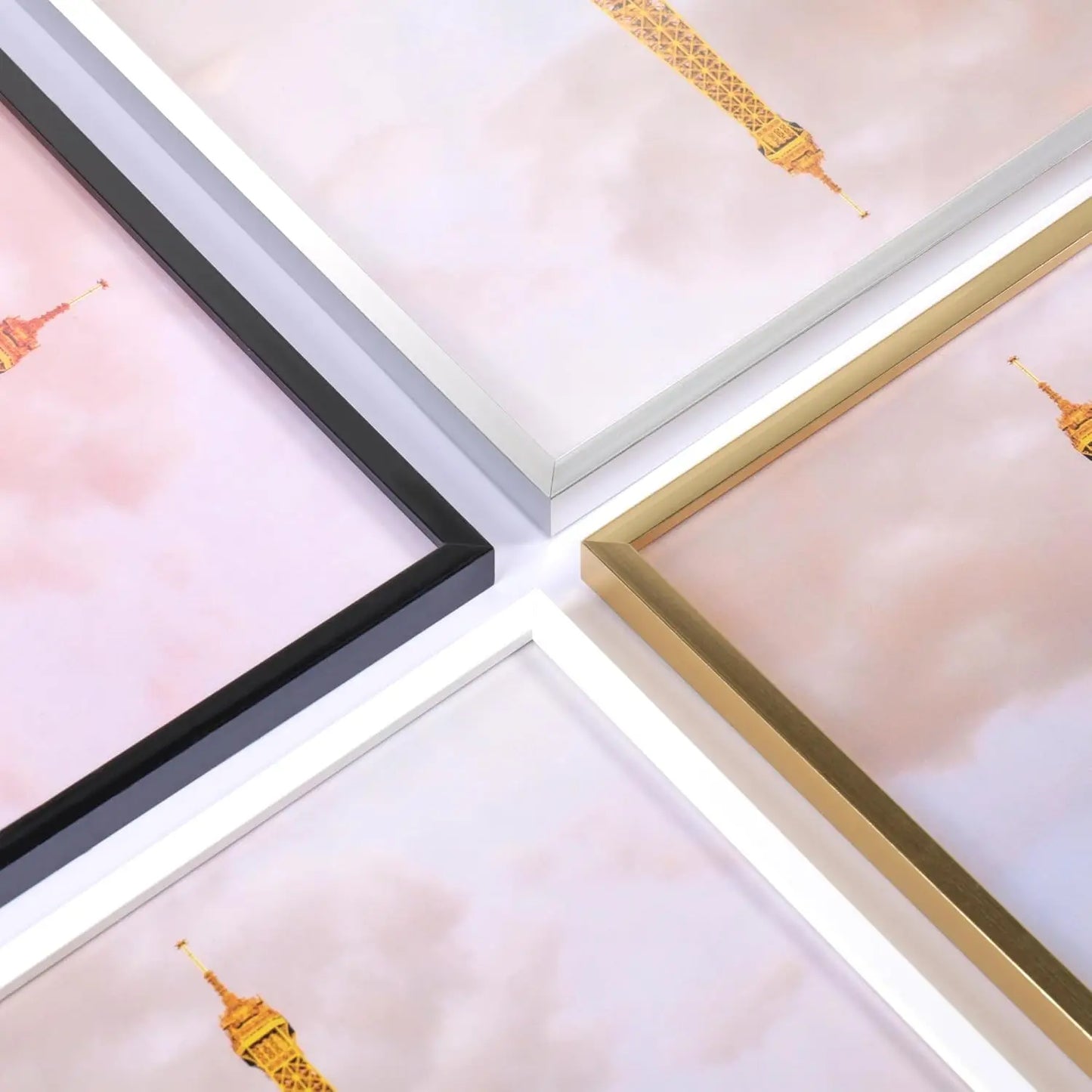 5x7 Picture Frame Set of 3, Made of High Definition Glass for 5 X 7 Black Frames, Wall and Tabletop Display Thin Border Photo Frame for Home Décor